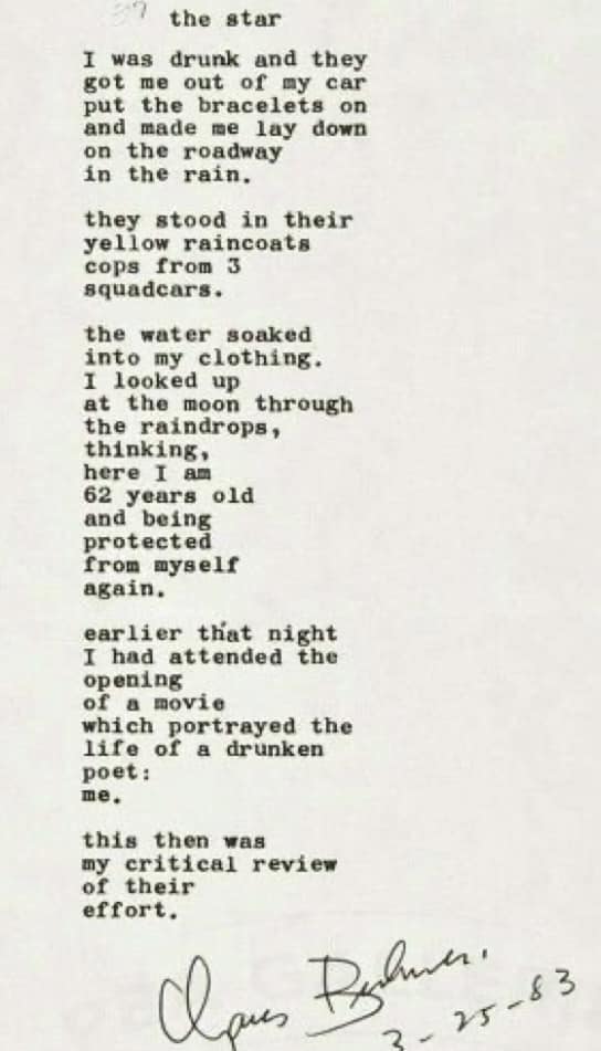 CharlesBukowskPoem