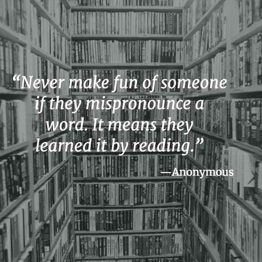mispronounce